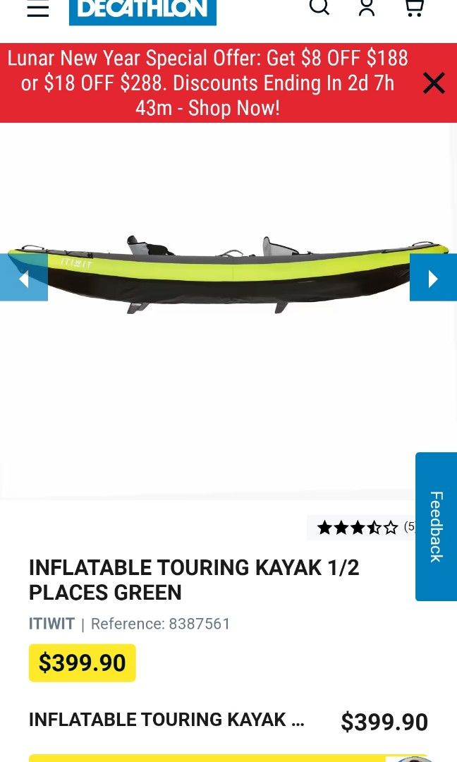 Decathlon kayak Sports Equipment Other Sports Equipment and