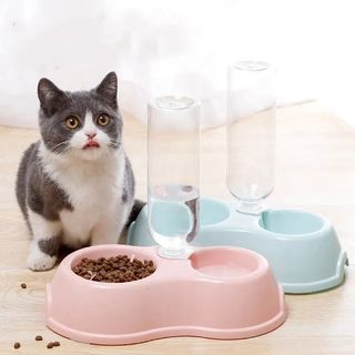 DOG AND CAT 2IN1 PET BOWL WITH AUTO WATER DISPENSE