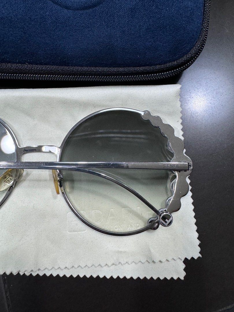 Fendi metallic crystal Swarovski sunglasses (Category: Sunglasses & Eyewear) located in Pasig City. Submitted by lieash (Listing ID 1283960477, Image 2). Description: Lightly used SRP 445$ (25k) Authentic.