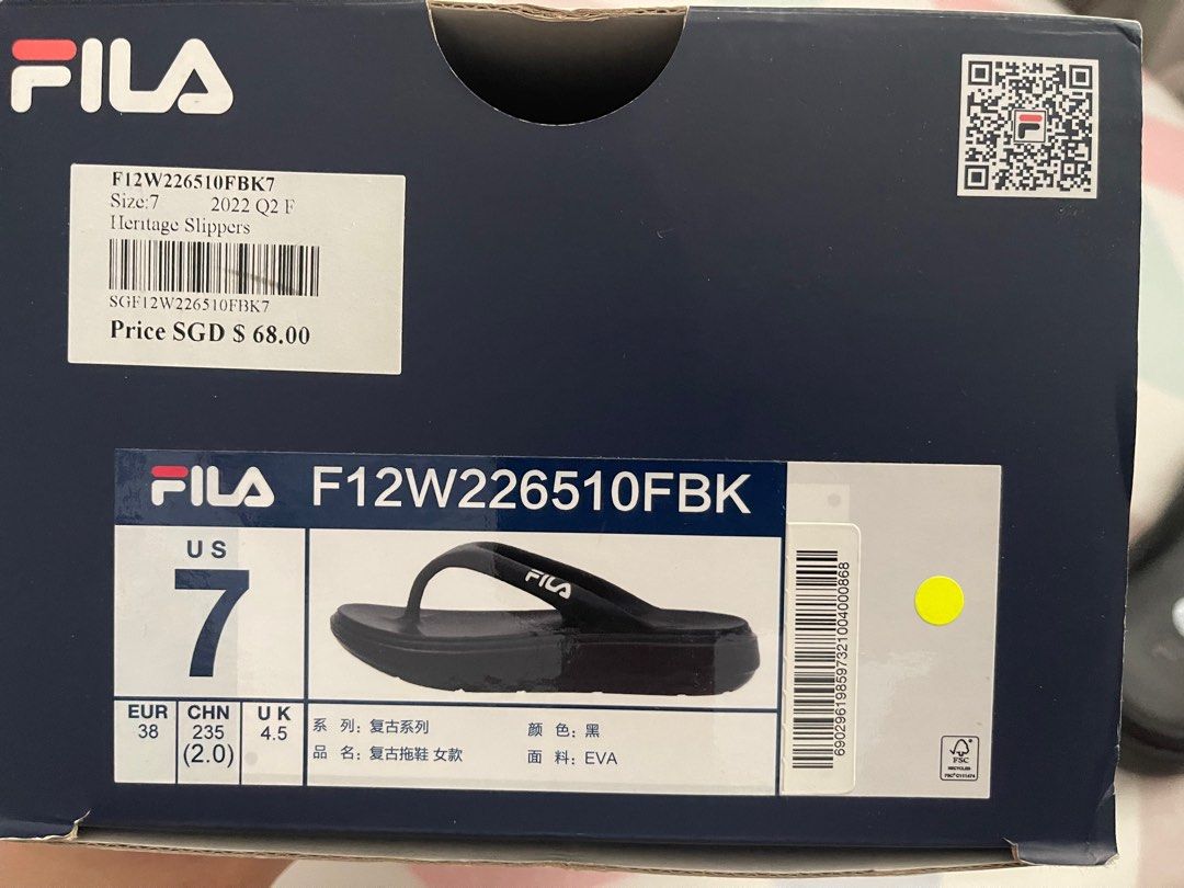 Fila sandals black