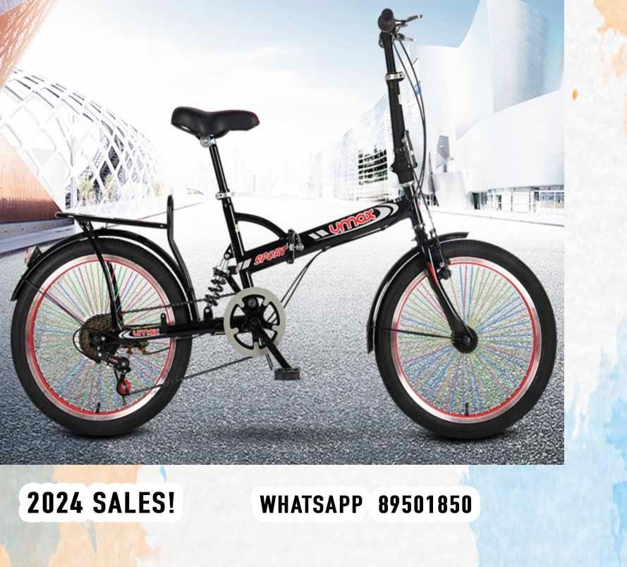 Foldable bicycle Bicycle with rear rack rear back seat. vmaxWA89501850
