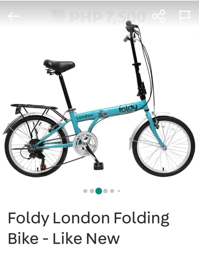 London shop bike folding