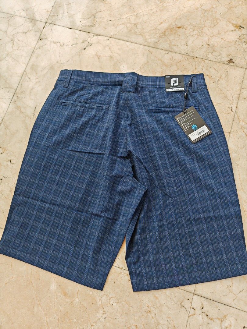Mens checked golf shorts hotsell