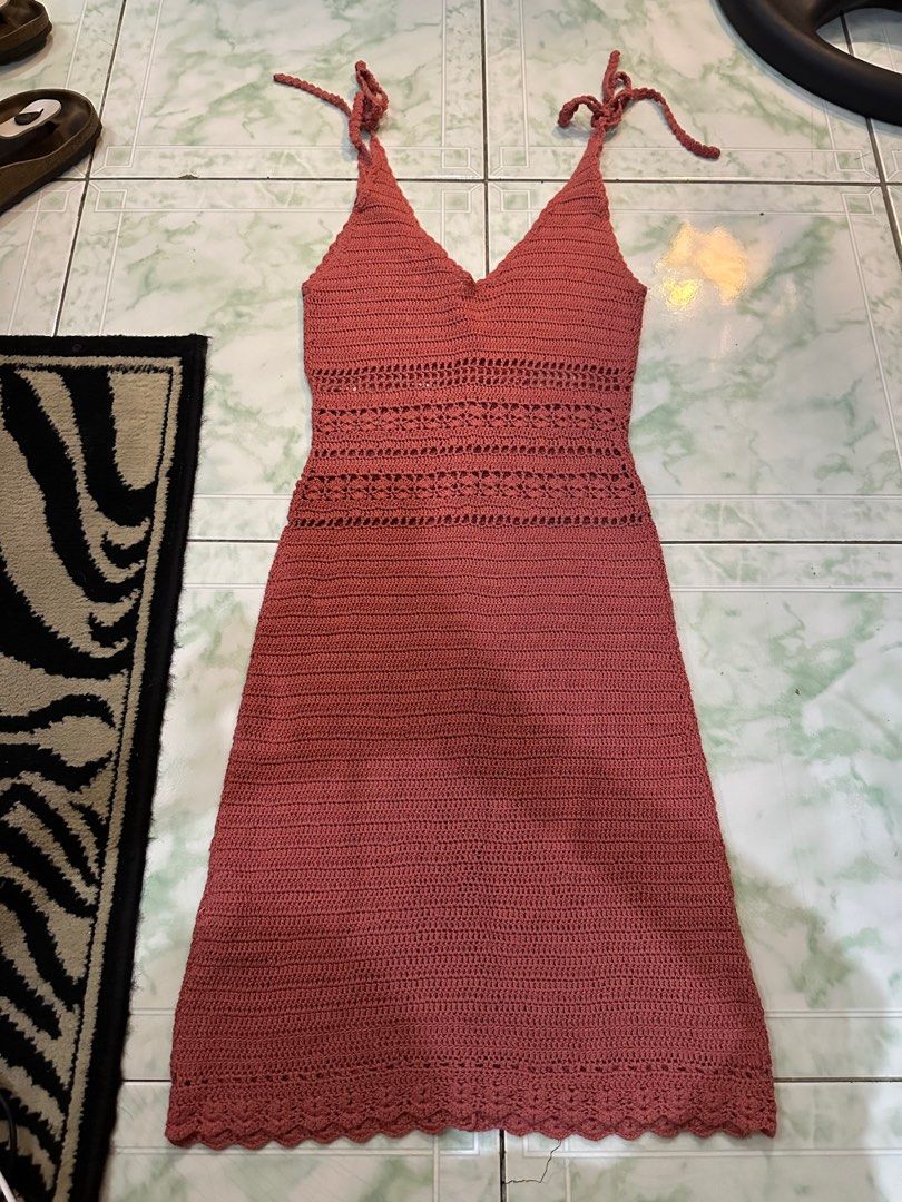 white christmas dresses Cutout Crochet Mini Dress main image 1