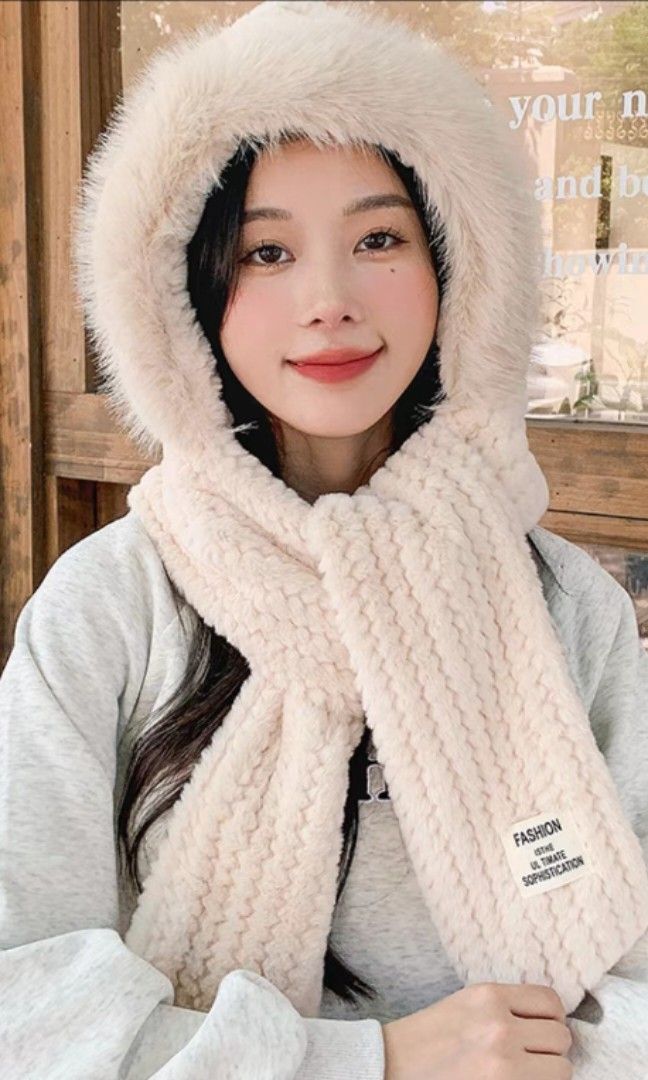 White hat clearance and scarf