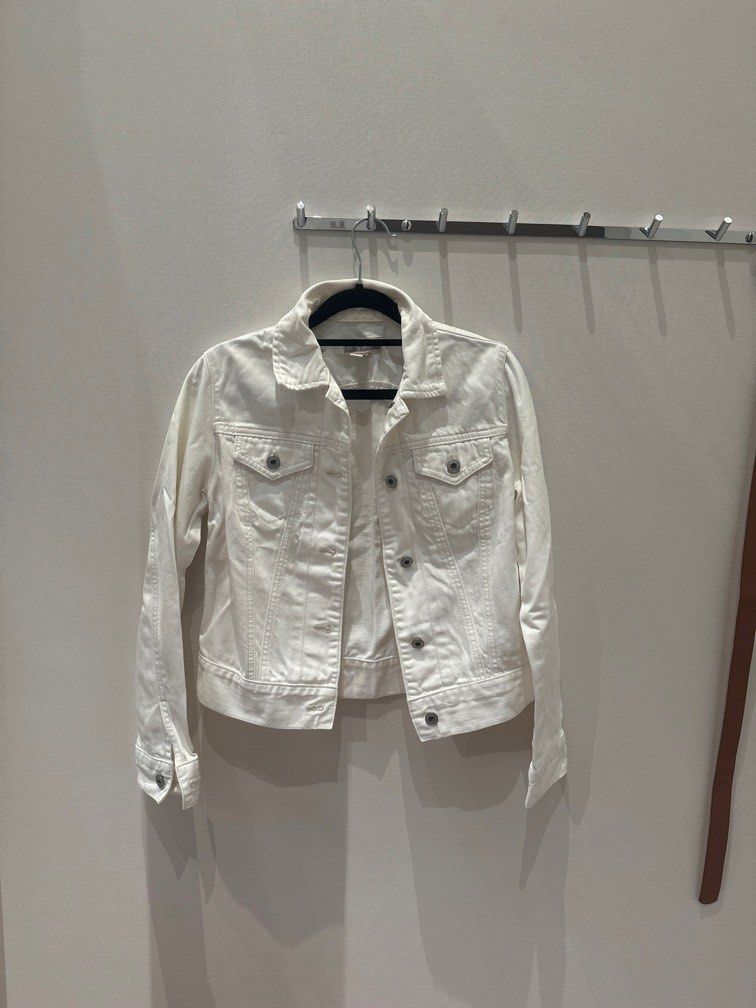 Gap white denim jacket vintage 90s style