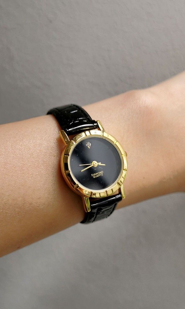 Genuine diamond clearance quartz watch price