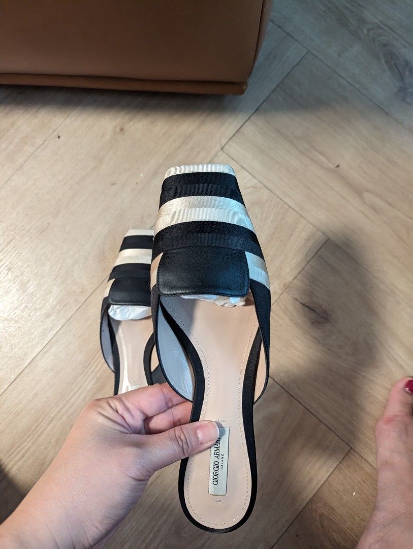 Giorgio Armani mule lux sandal 38 Women s Fashion Footwear