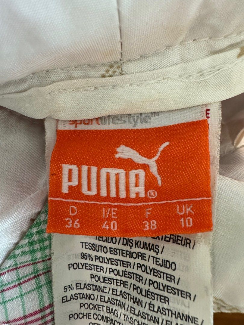orange golf pants puma