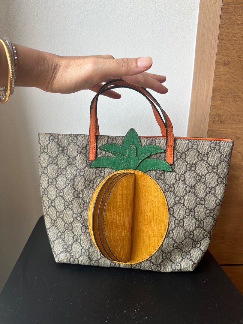 Gucci children mini tote pineapple