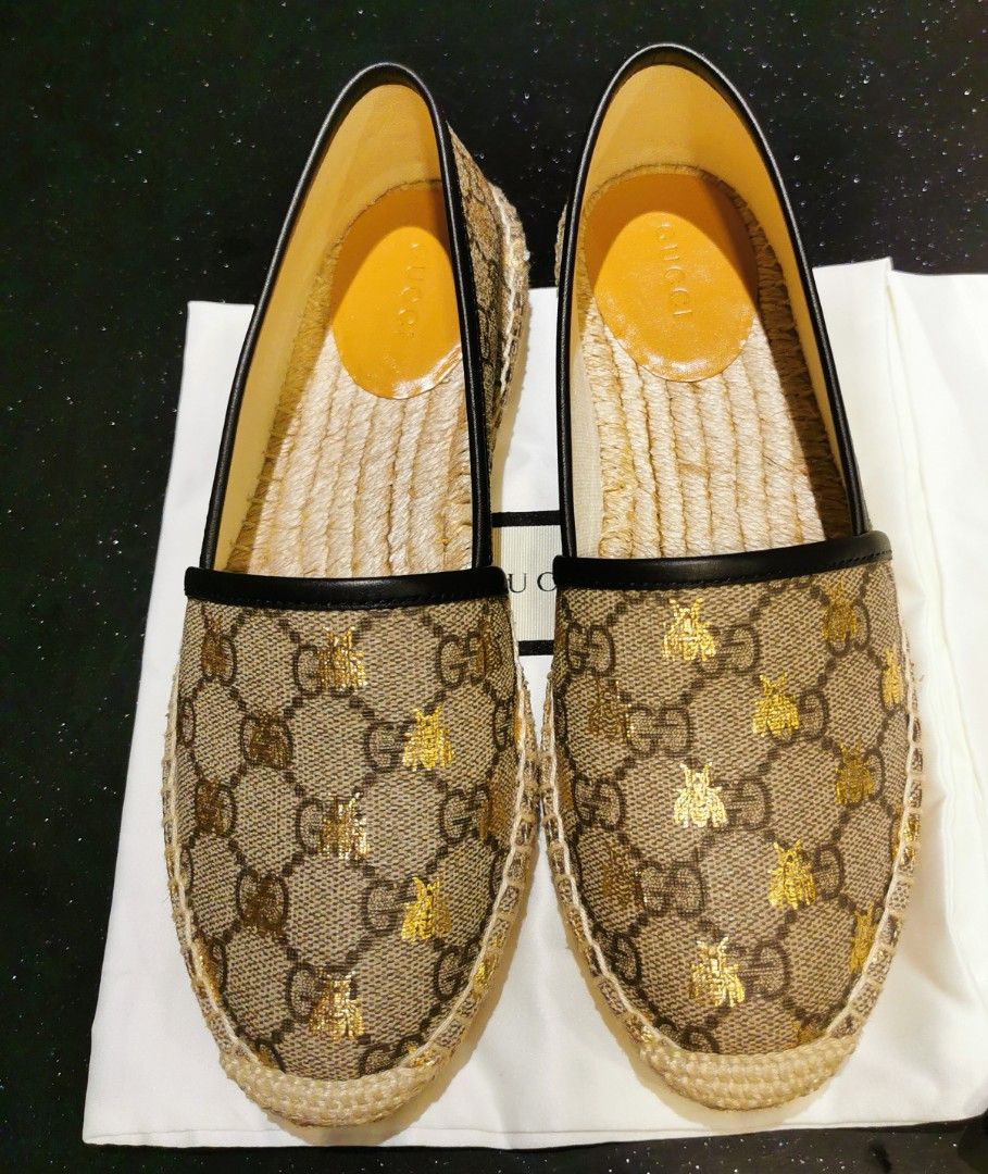 Gucci Espadrilles Canvas Bee Luxury Sneakers Footwear on Carousell