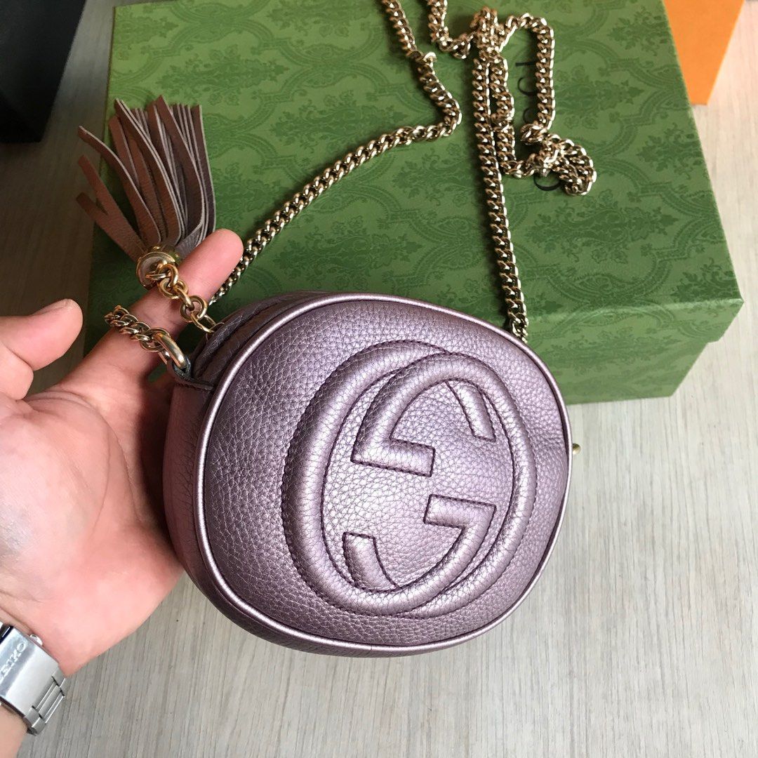 Gucci GG Soho lined G Mini Chain Bag With Tassel 353965 Barang