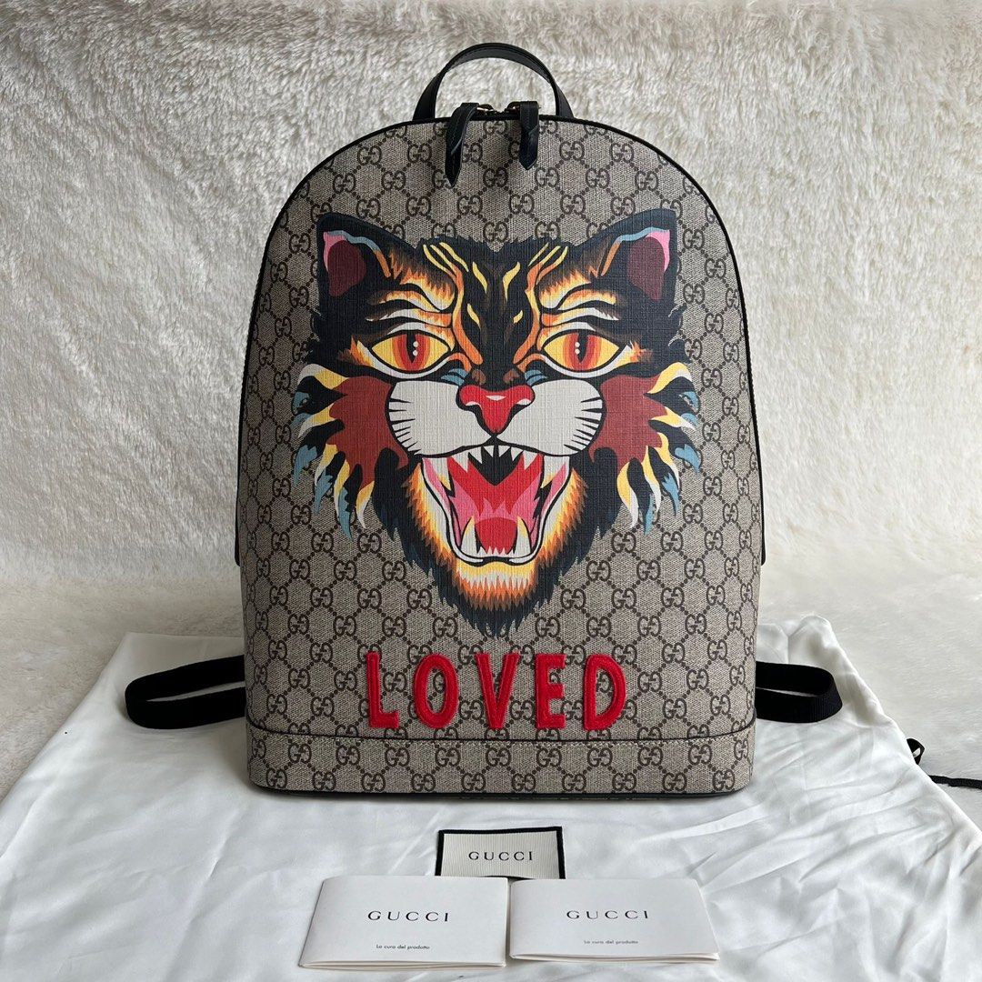 Gucci angry cat backpack store