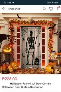 Halloween Decor Curtain