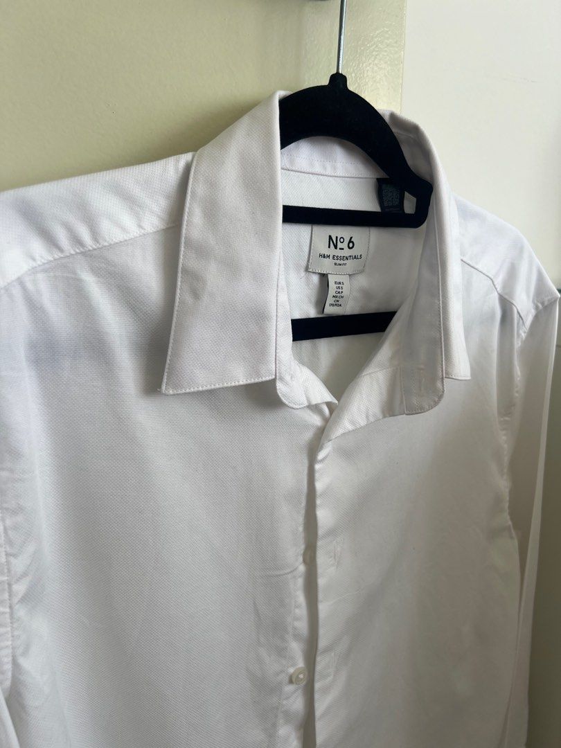 H and sales m white shirt