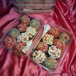 Homemade Special Graham Balls (Tub of 8 with bigger marshmallow filling)