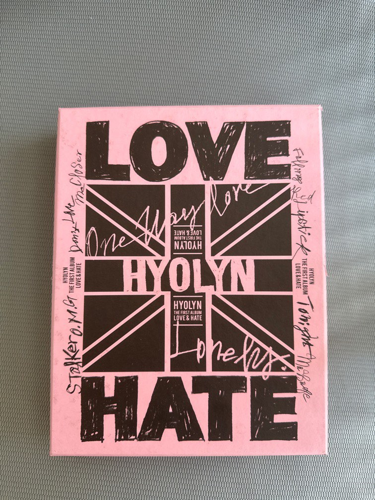 Hyolyn the first album Love & Hate, 興趣及遊戲, 音樂、樂器 & 配件, 音樂與媒體 CD 及 DVD