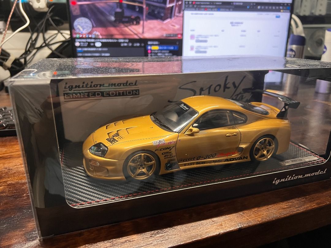 Ignition Model IG2484 1/18 TOP SECRET GT300 Supra (JZA80) Gold