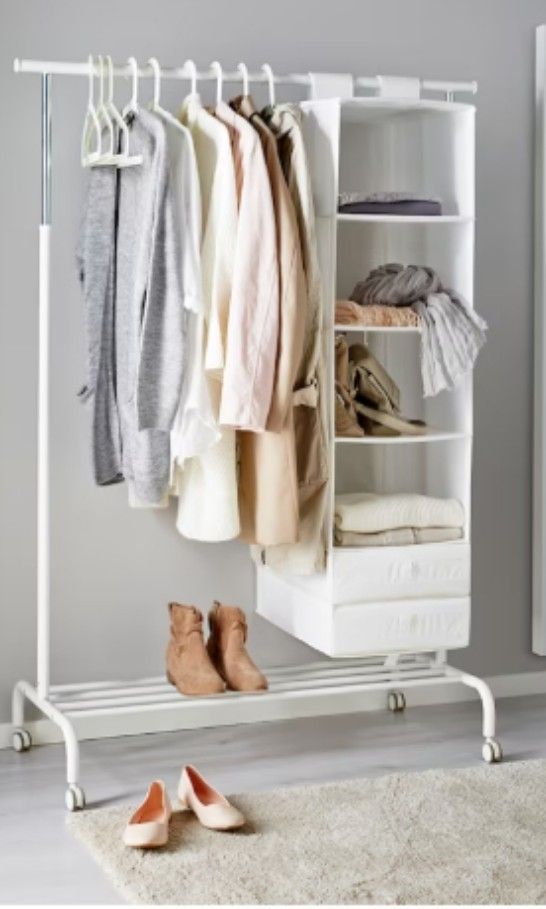 Ikea rigga hotsell clothes rack white