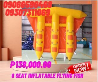 inflatable flying fish 6 persons capacity brand new for sale