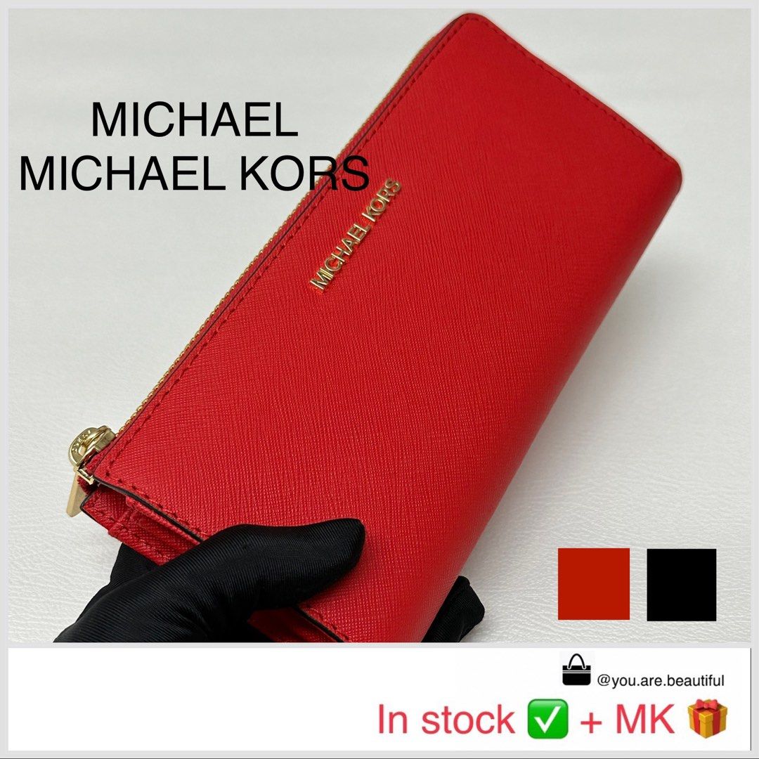 Instock New Michael Kors Jet Set Travel Large Saffiano Leather