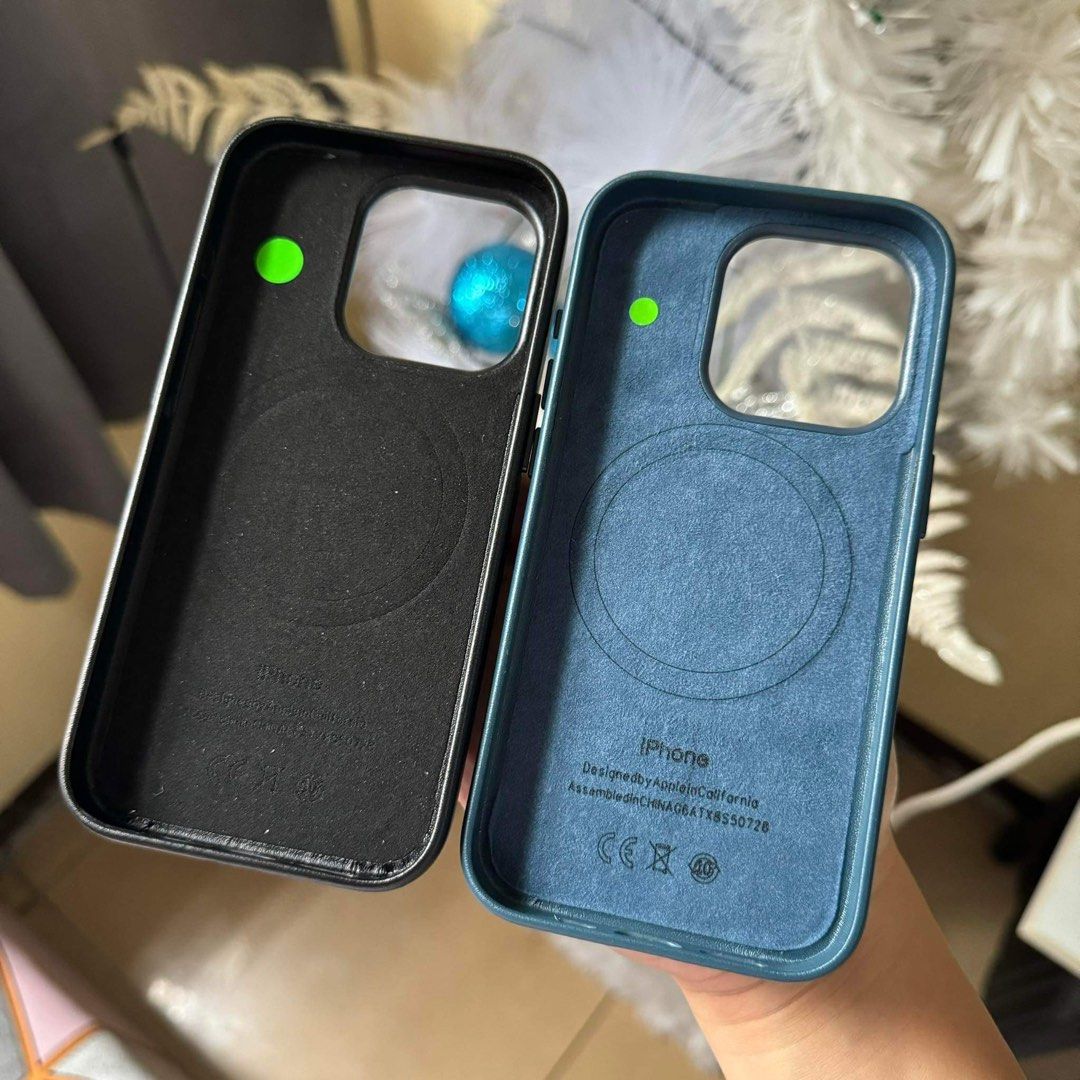 iPhone 15 Pro Magsafe Leather Case with Logo Animation (Category: Cases & Sleeves) located in Quezon City. Submitted by rcstny (Listing ID 1284064363, Image 3). Description: iPhone 15 Pro Magsafe Leather Case with Logo Animation ✨new✨ - leather case - magsafe ready with case animation - wireless charging - magnetic case - ip15pro & ip15promax case available ₱650 Color: Black, Blue, Brown.