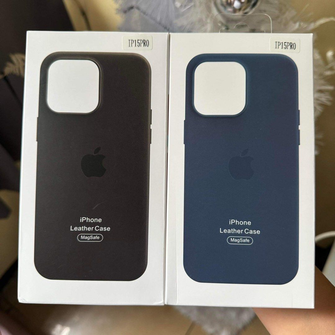 iPhone 15 Pro Magsafe Leather Case with Logo Animation (Category: Cases & Sleeves) located in Quezon City. Submitted by rcstny (Listing ID 1284064363, Image 1). Description: iPhone 15 Pro Magsafe Leather Case with Logo Animation ✨new✨ - leather case - magsafe ready with case animation - wireless charging - magnetic case - ip15pro & ip15promax case available ₱650 Color: Black, Blue, Brown.