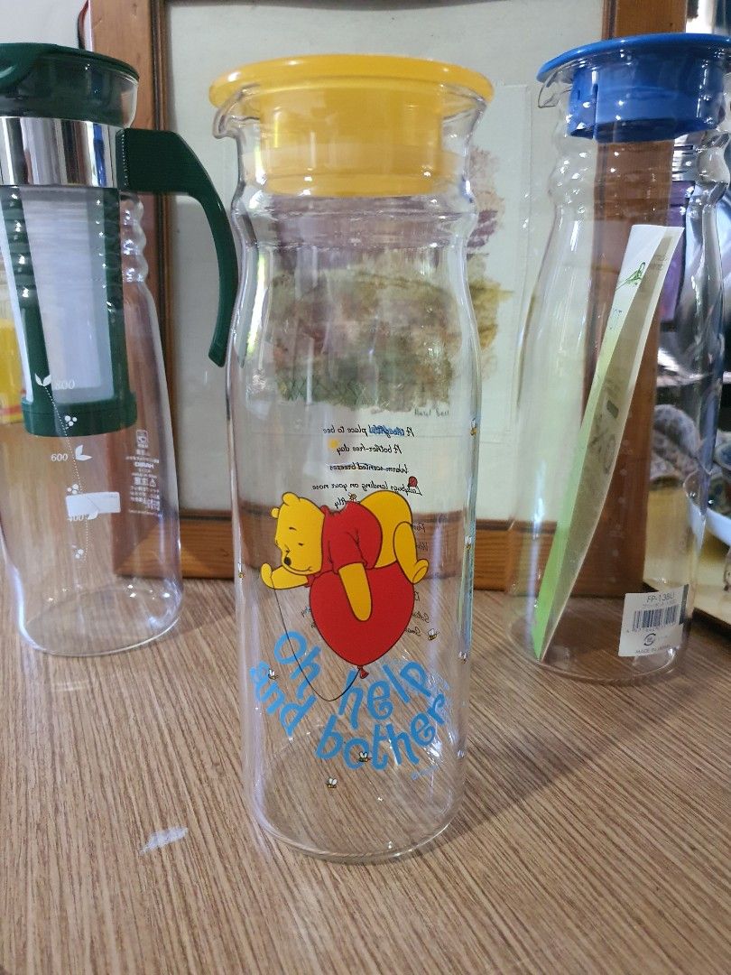 IWAKI PYREX, HARIO COLD BREW PITCHERS (Category: Water Bottles & Tumblers) located in Rizal. Submitted by missytin (Listing ID 1284018920, Image 1). Description: blue Hario 1.3 L = Php750 green Hario cold brew = Php800 winnie the pooh Iwaki pyrex = Php750 take all for Php2,000 made in Japan please manage your expectations as these items are either lightly used or old stocks and might have minor scratches/removable stains. UNLESS STATED AS BRAND N