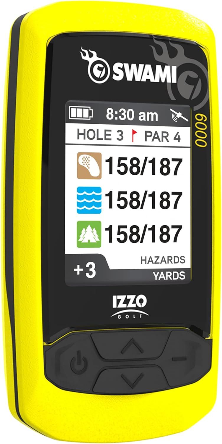 Izzo Swami 6000 Handheld Golf GPS Water-Resistant Color Display