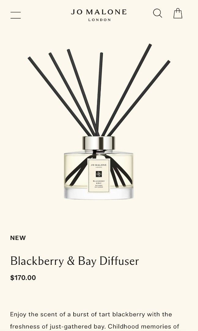 Jo malone blackberry and bay sales diffuser