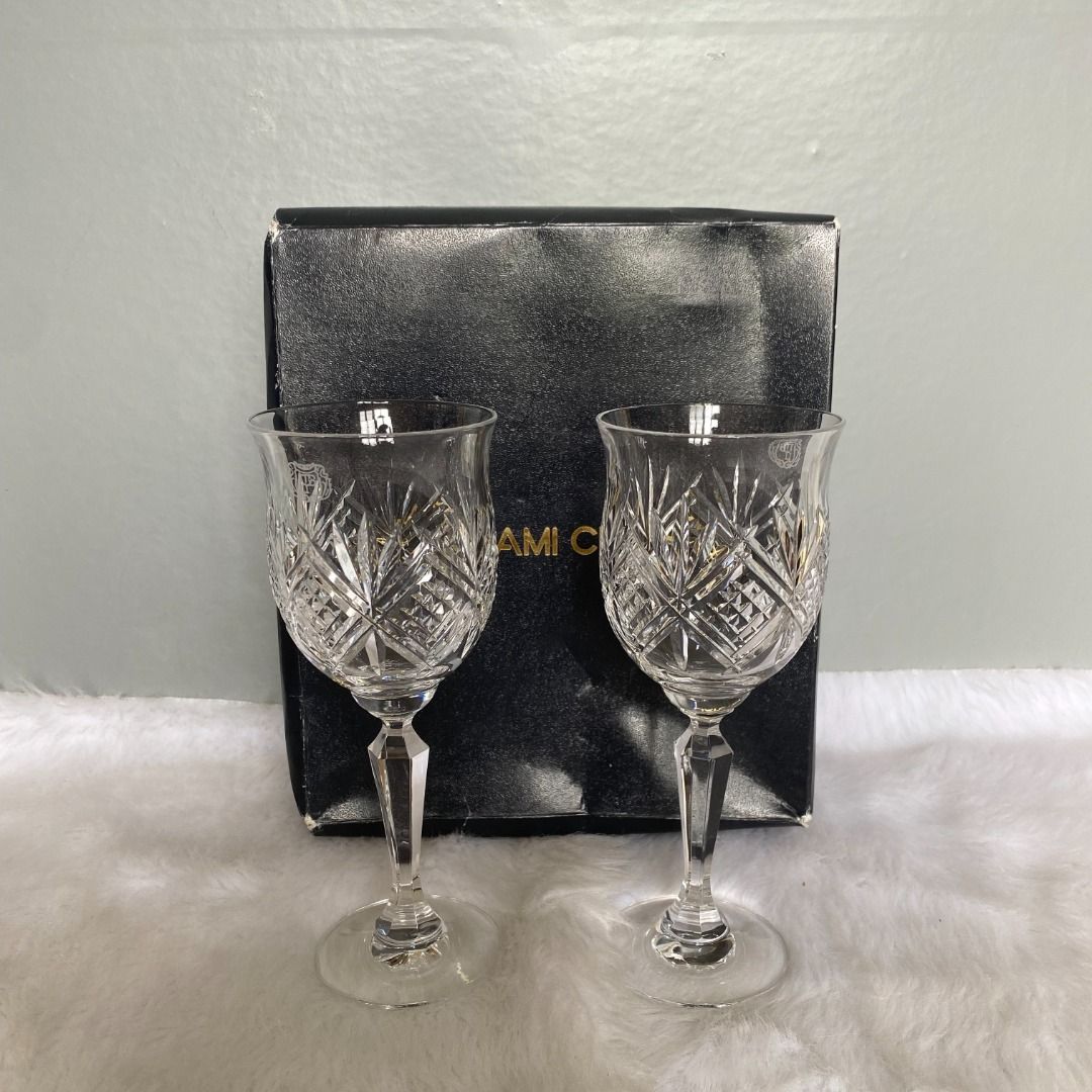 Kagami Clear Handcut Crystal Wine Glass (Category: Dinnerware & Cutlery) located in Consolacion. Submitted by posh_avenue_home (Listing ID 1284094171, Image 2). Description: New with box. From Japan. 7" x 2.75". 100% authentic!!!.