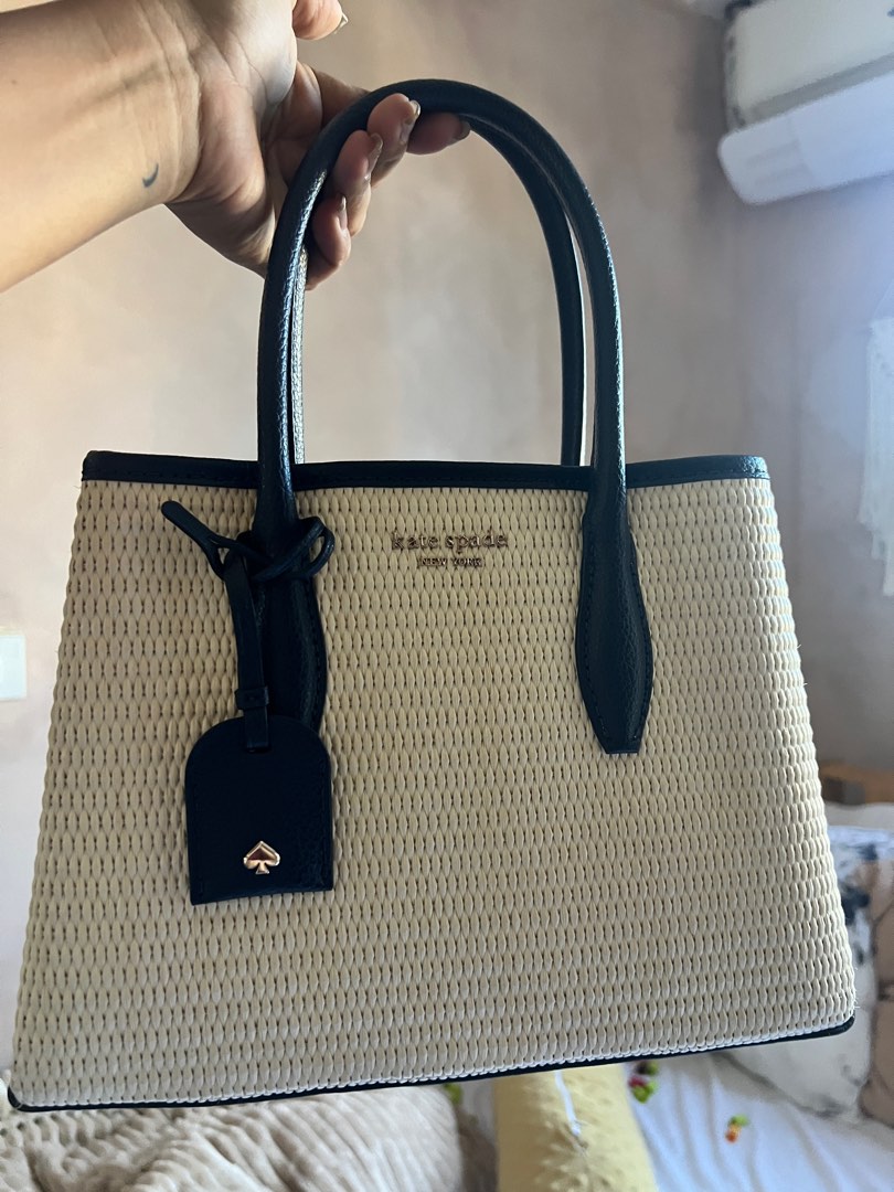 Eva straw medium hot sale top zip satchel