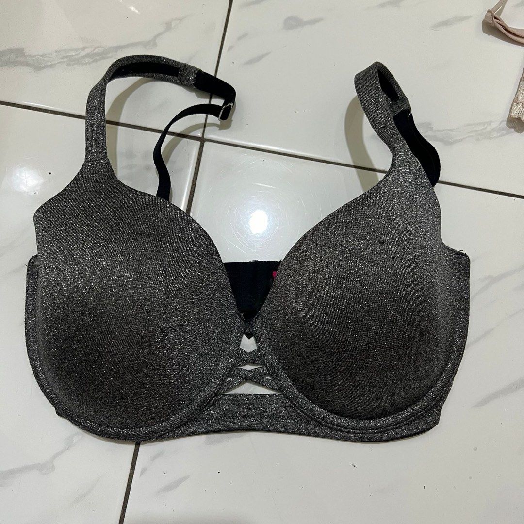 La Senza Bra Padded With Underwire So Free 32 DD Black And Pink