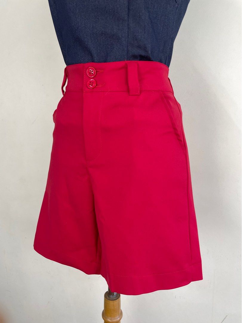 Red dressy shorts shop
