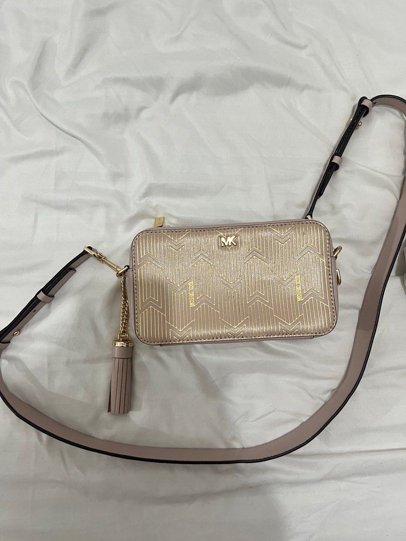 Michael kors metallic deco small camera bag outlet