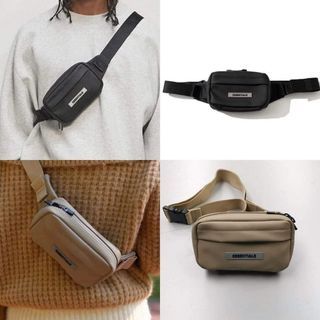 MPO FOG ESSENTIALS Unisex 2way Bag, Belt Bag & Crossbody Bag for Men & Women, Leather
