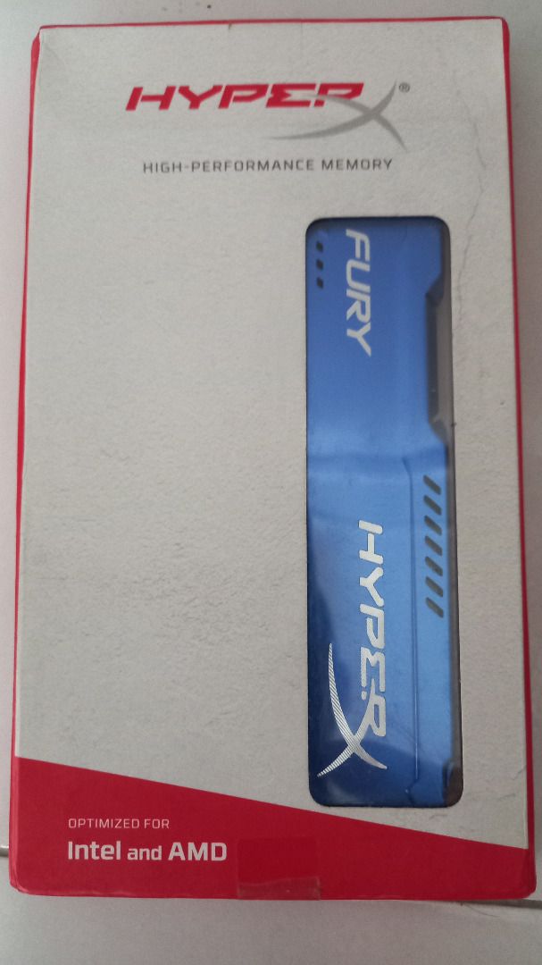 Kingston hyperx fury clearance 8gb ddr3 1600mhz