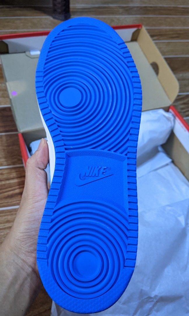 Nike men #39 s Court vision low blue swoosh Men #39 s Fashion Footwear