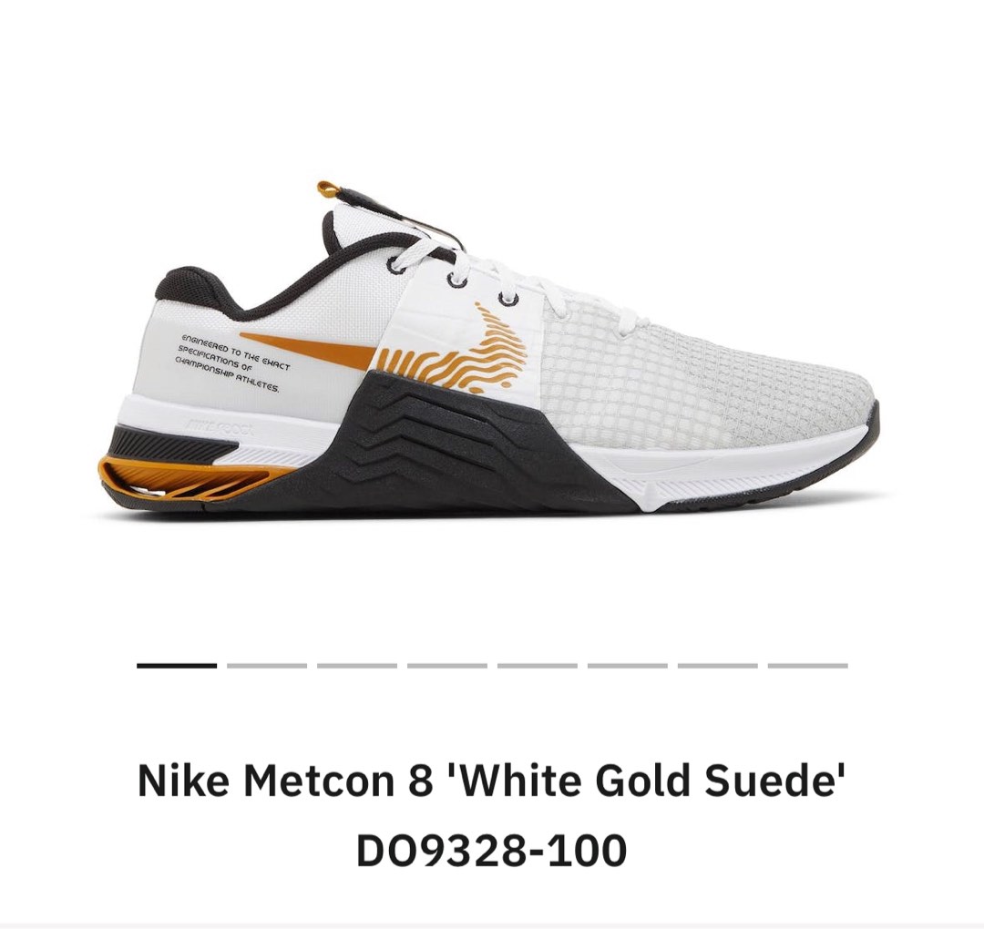 Collect today b4 CNY Nike Metcon 8 White Black Gold Men s