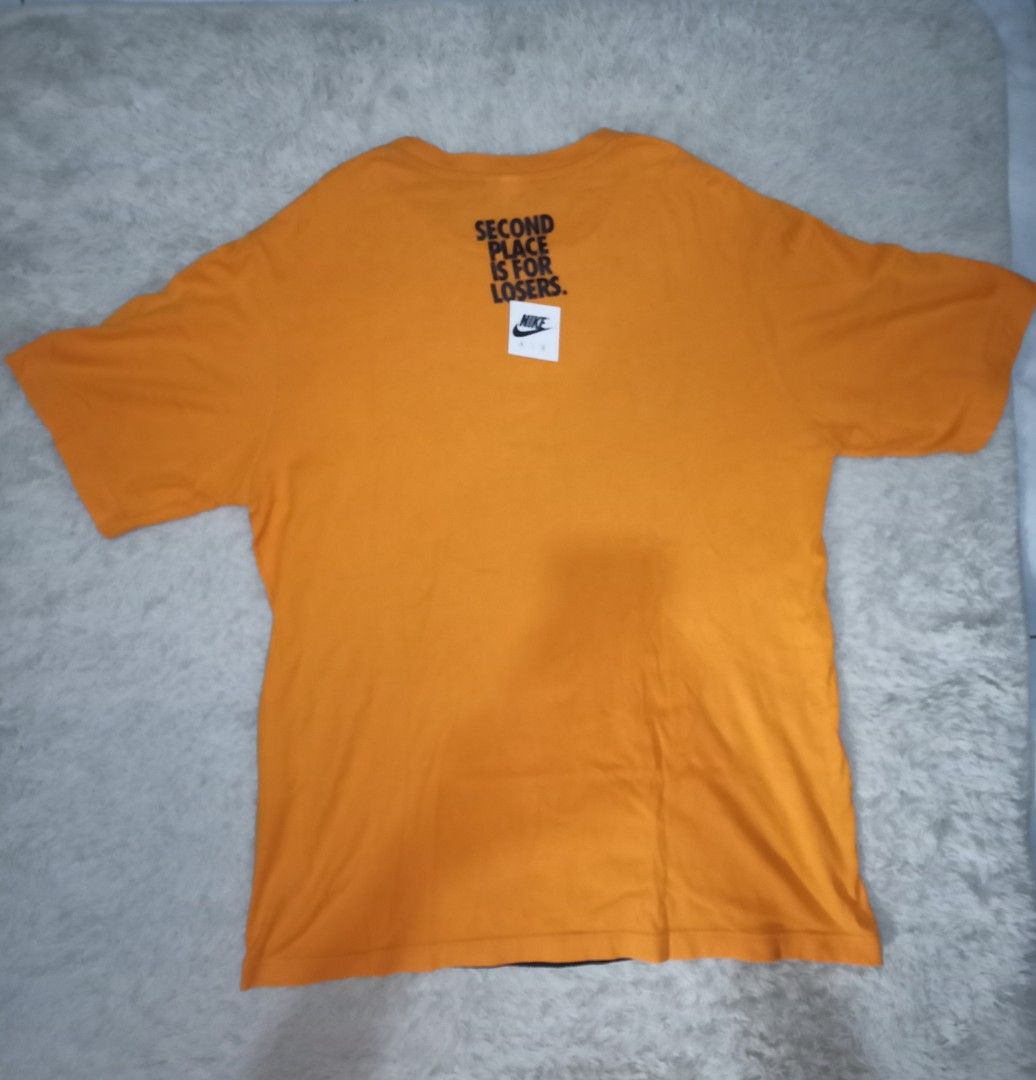 NIKE TEE (Category: Tshirts & Polo Shirts ) located in Bocaue. Submitted by vherlenesa60443 (Listing ID 1283966613, Image 2). Description: Nike Tee Early 00s tag Second Place is For Losers tee 20 x 28 Good as new 450 shipped.