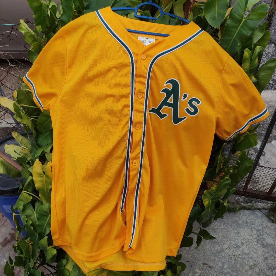 Oakland a's yellow jersey clearance