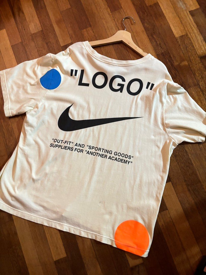 Nikelab off store white t shirt