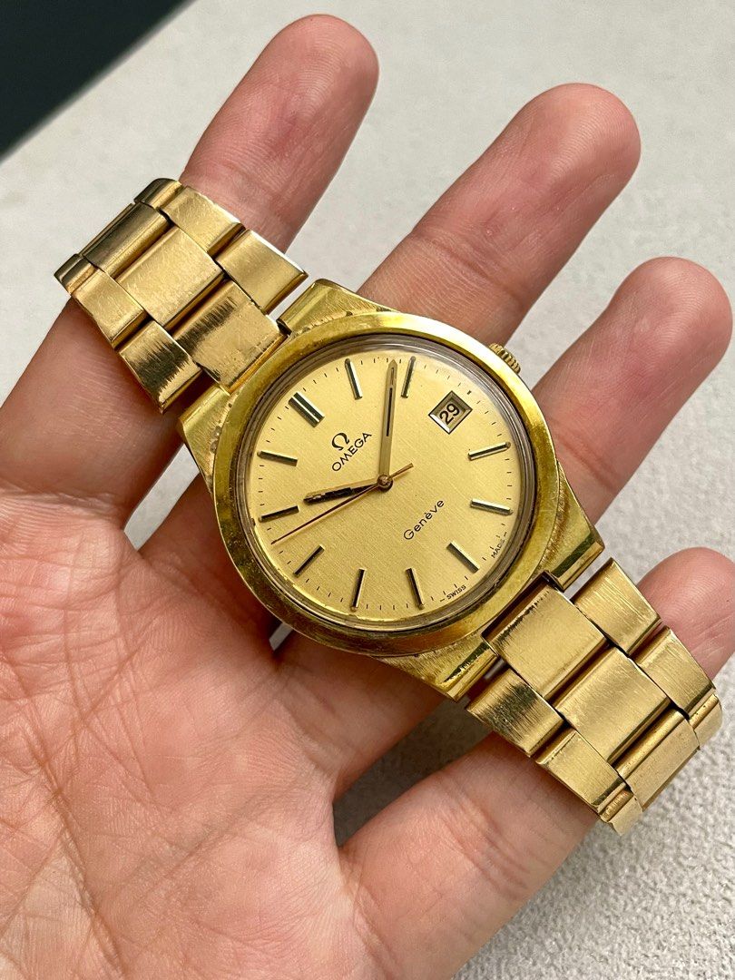 Omega Genève (Category: Luxury Watches) located in Pasig City. Submitted by watchtradeph (Listing ID 1284112982, Image 2). Description: Omega Genève [Ref: 136.0103] Manual winding Year: 1956 Material: gold-plaque Case size: 37mm Bracelet: up to 7.2 inches All original Recently serviced .