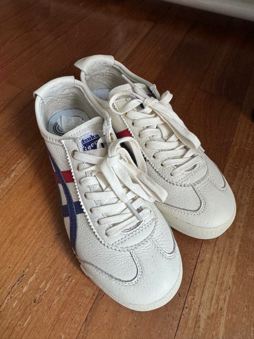 Onitsuka tiger mexico 66 sales white blue red gold