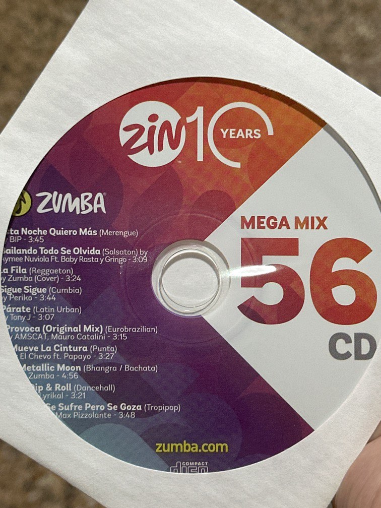 Orginal Zumba ZIN CD, Hobbies & Toys, Music & Media, CDs & DVDs on Carousell