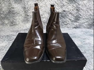 Pagani Dark Brown Leather Boots