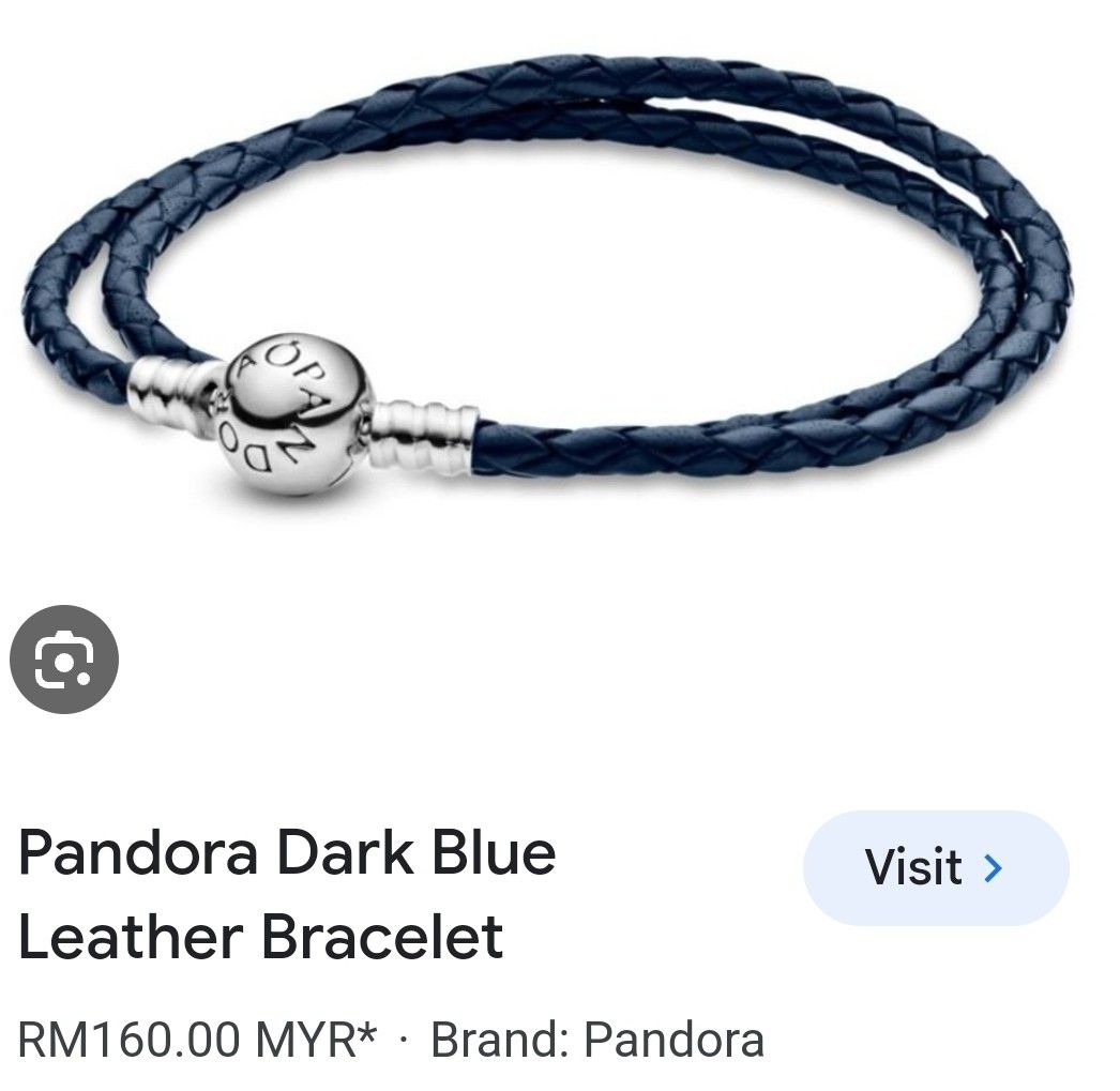 PANDORA leather bracelet and charms Women s Fashion Jewelry Organisers Charms on Carousell