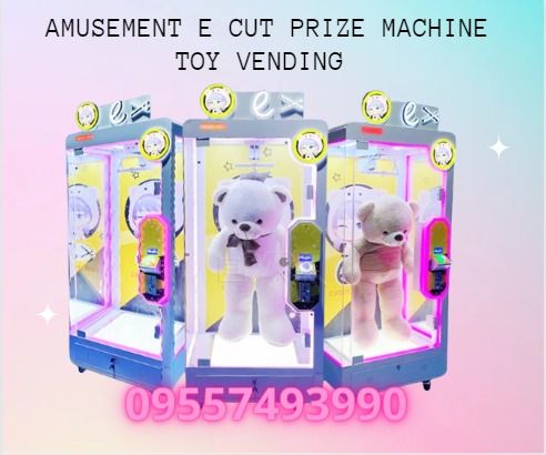 P-G031 /AMUSEMENT E CUT PRIZE MACHINE TOY VENDING (Category: Kids Toys) located in Caloocan City. Submitted by francineja42756 (Listing ID 1283968173, Image 1). Description: Model NO.:EP-G031 Size：210*85*78cm Material: Hardware+ Acrylic Weight:80kg Voltage power:220V/350W Applicable site: Shopping mall/pedestrian street/video game city Game description: Our scissors machine has a gorgeous appearance, unique shape and dynamic background music, whi