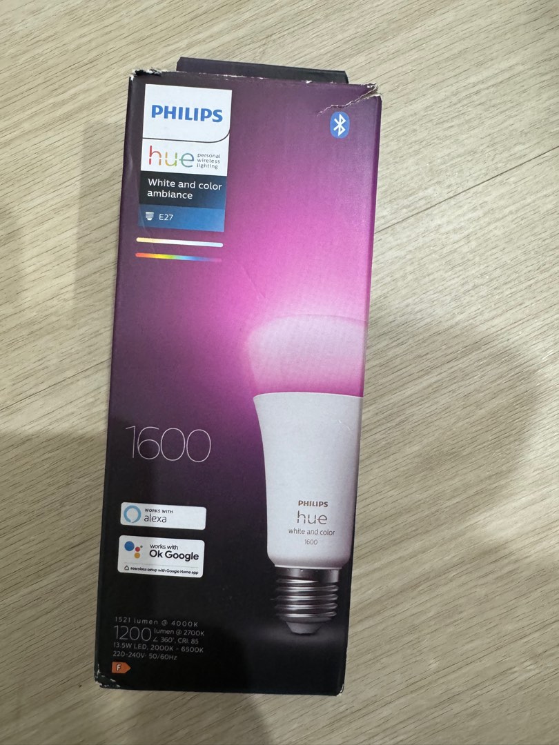 Philips Hue E27 13W 1521 Lumens 4000K LED Bulb White