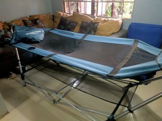 Portable hammock with folding frame